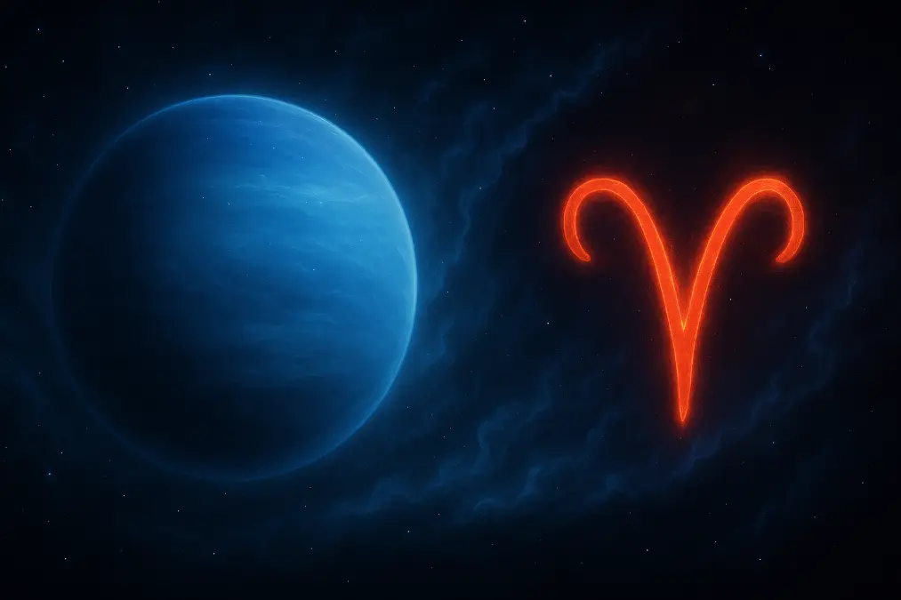 Neptune Meets Aries in the Cosmos