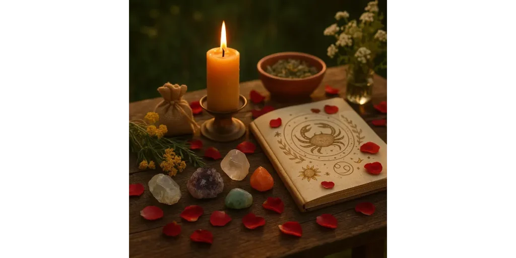 “Solstice Serenity An Altar for Cancer Season