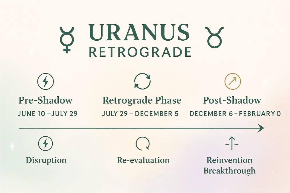 Uranus Retrograde Timeline 2025 Astrology Phases & Energy Themes