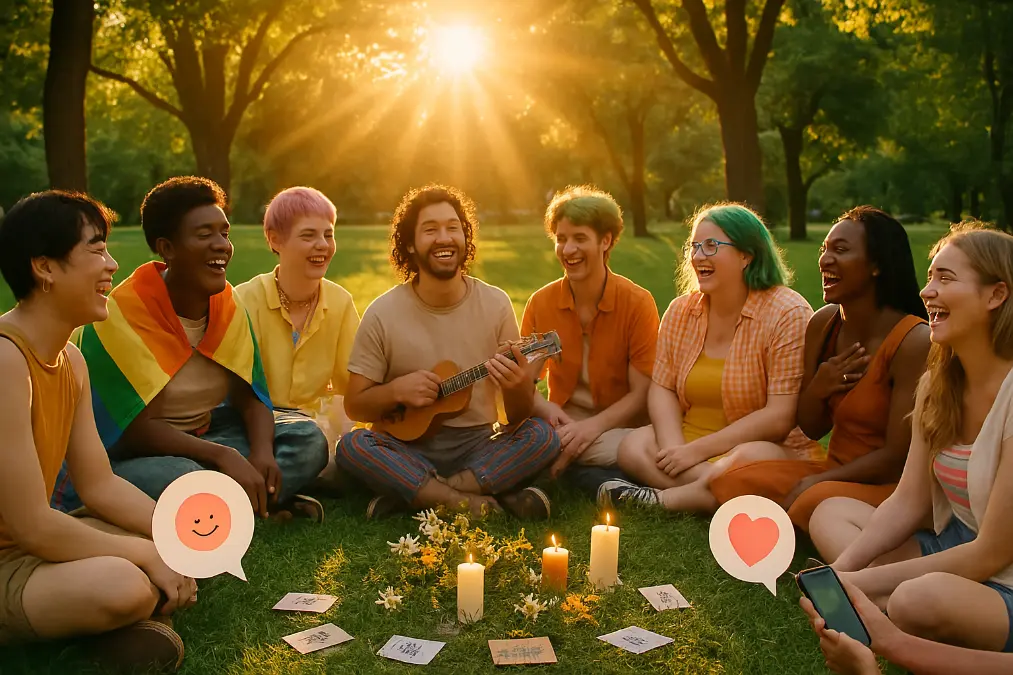 queer-circle-under-leo-sun-astrology-community